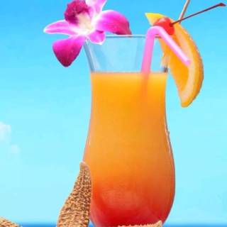 Tropical drinks wallpaper