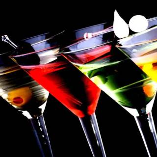 Tropical drinks wallpaper