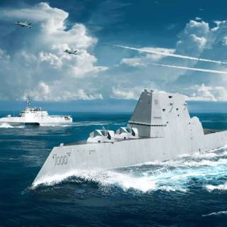 USS Zumwalt wallpaper