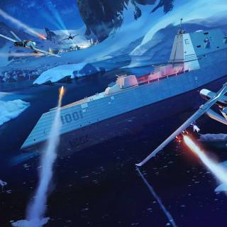 USS Zumwalt wallpaper
