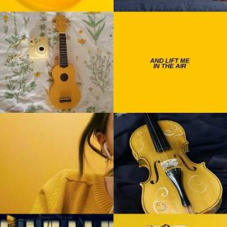 Yellow music wallpaper