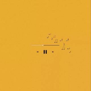 Yellow music wallpaper