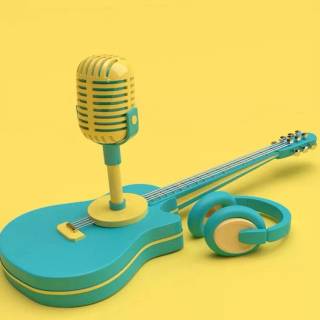 Yellow music wallpaper