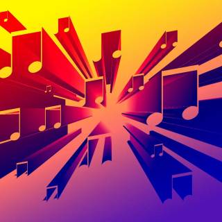 Yellow music wallpaper