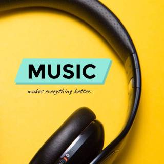 Yellow music wallpaper