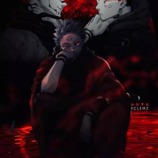 Jujutsu Kaisen red wallpaper
