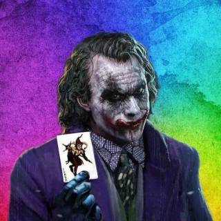 Rainbow Joker wallpaper