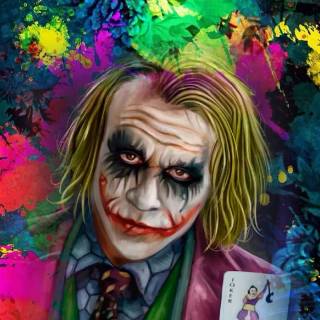 Rainbow Joker wallpaper