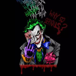 Rainbow Joker wallpaper