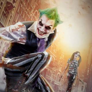 Rainbow Joker wallpaper