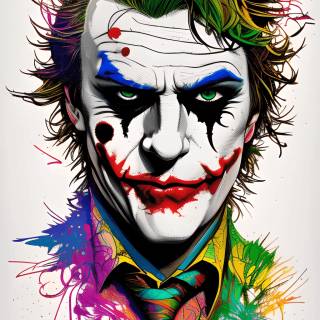 Rainbow Joker wallpaper