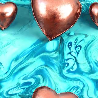 Copper Heart wallpaper
