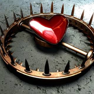 Copper Heart wallpaper