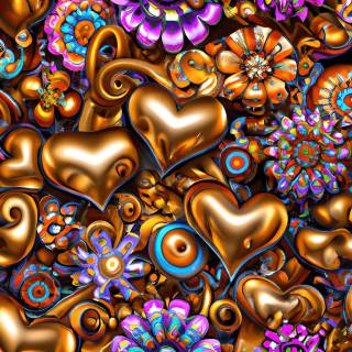 Copper Heart wallpaper