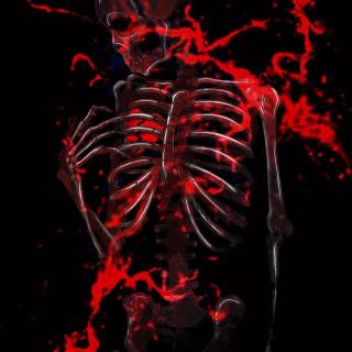 Skull heart broken wallpaper