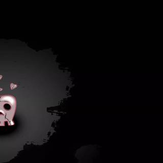 Skull heart broken wallpaper