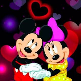 Mickey Mouse and Minnie Mouse wallpaper