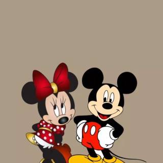 Mickey Mouse and Minnie Mouse wallpaper