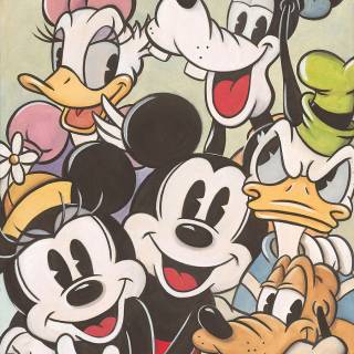Mickey Mouse and Minnie Mouse wallpaper