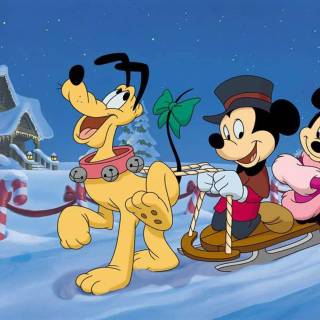 Mickey Mouse and Minnie Mouse wallpaper