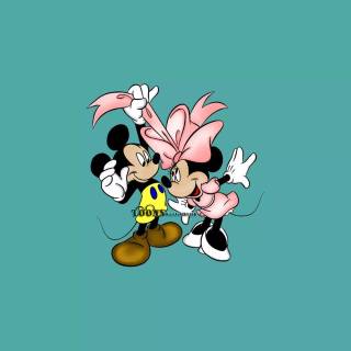 Mickey Mouse and Minnie Mouse wallpaper