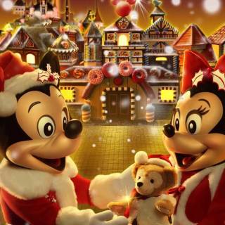 Mickey Mouse and Minnie Mouse wallpaper