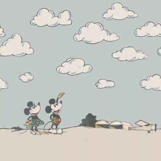Mickey Mouse and Minnie Mouse wallpaper