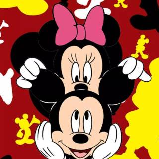 Mickey Mouse and Minnie Mouse wallpaper