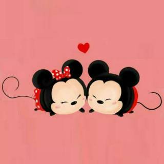 Mickey Mouse and Minnie Mouse wallpaper