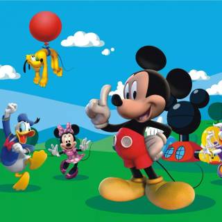Mickey Mouse and Minnie Mouse wallpaper