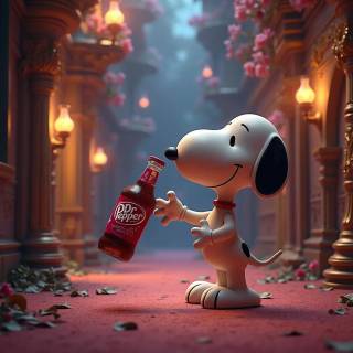Snoopy and Dr Pepper wallpaper