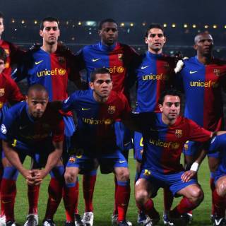 Barcelona full team wallpaper