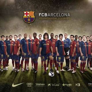 Barcelona full team wallpaper