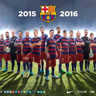 Barcelona full team wallpaper