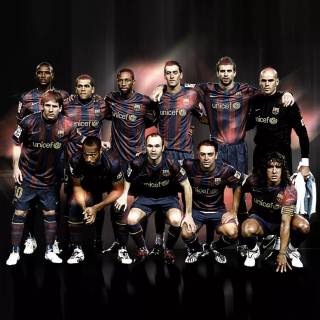 Barcelona full team wallpaper