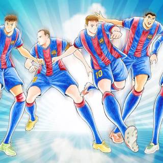 Barcelona full team wallpaper