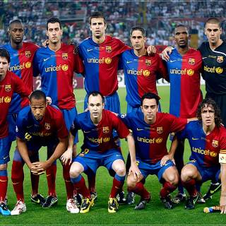 Barcelona full team wallpaper