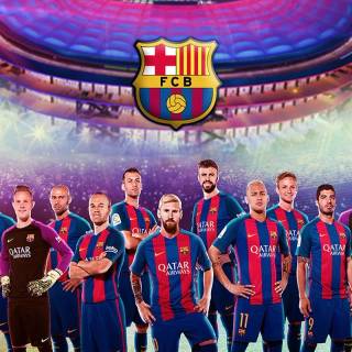 Barcelona full team wallpaper