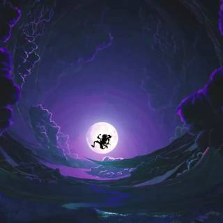 Luffy Gear 5 moon wallpaper