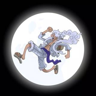 Luffy Gear 5 moon wallpaper