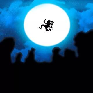 Luffy Gear 5 moon wallpaper
