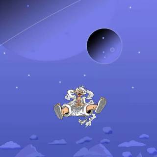 Luffy Gear 5 moon wallpaper