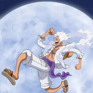 Luffy Gear 5 moon wallpaper