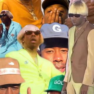 Tyler, The Creator collage wallpaper