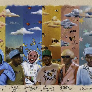 Tyler, The Creator collage wallpaper