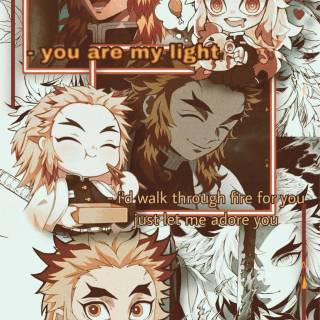 Rengoku cute wallpaper