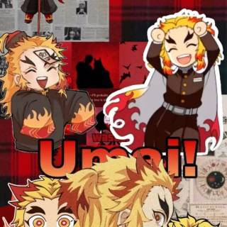 Rengoku cute wallpaper