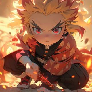 Rengoku cute wallpaper