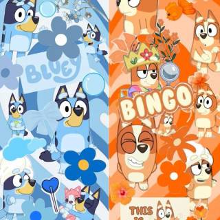 Preppy Bluey wallpaper