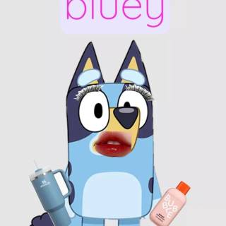 Preppy Bluey wallpaper